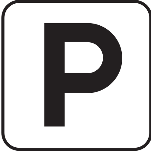 US National Park kart piktogram for en parkeringsplass vektorgrafikken