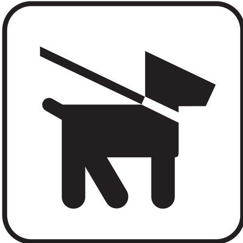 الولايات المتحدة خرائط الحديقة الوطنية pictogram السماح الكلب يمشي على الرصاص فقط صورة المتجه