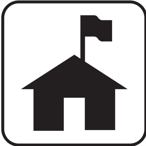 US National Park Maps pictogram for ranger station vector image