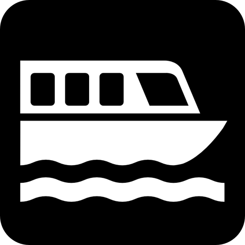 Pictogram voor boot dok vector afbeelding