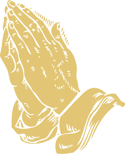Gráficos de vetor de mãos rezando