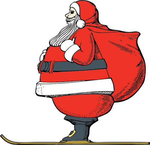 Hiihto Santa Vector Graphics