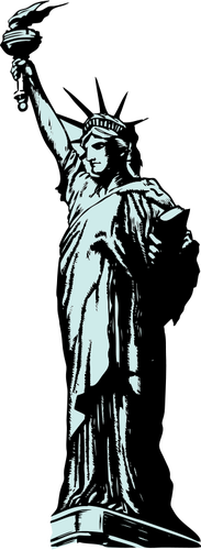 Statua di ClipArt vettoriali di libertà