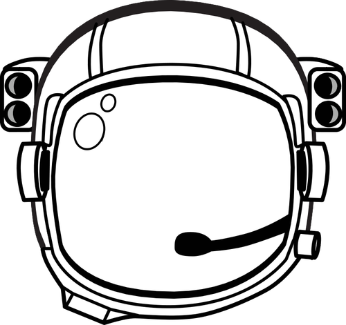 Astronot helm vektor gambar