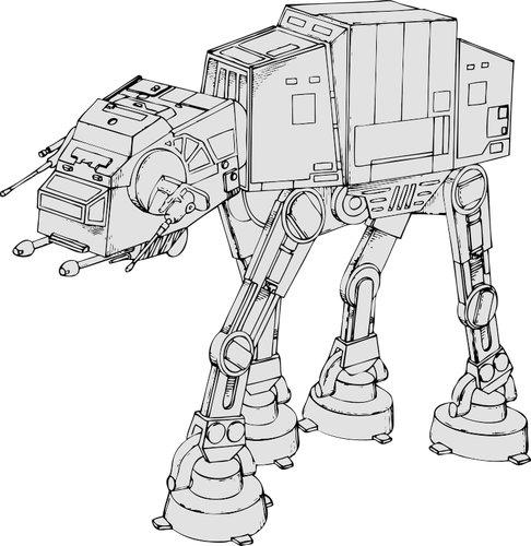 Ilustración de vector de at-at Imperial walker