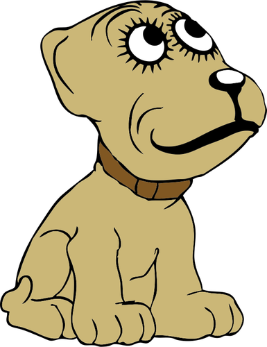 ベクトル描画漫画の犬