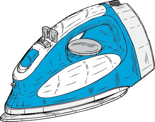 Clothes iron vector image