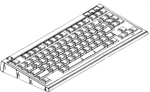 Vector miniaturi de dispozitiv de intrare de dactilografiere