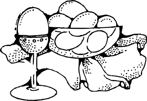 Vector clip art of eggs