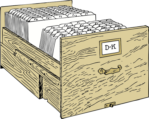 Vector de la imagen del gabinete de archivo