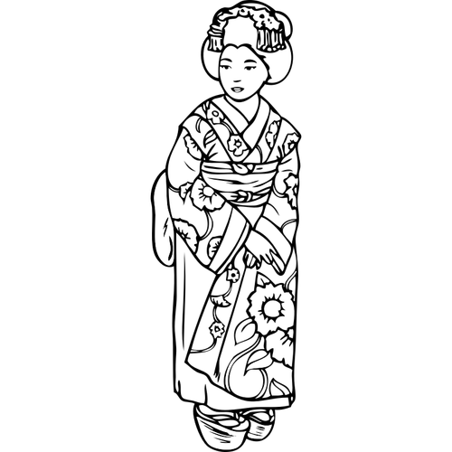 Geisha vector de la imagen