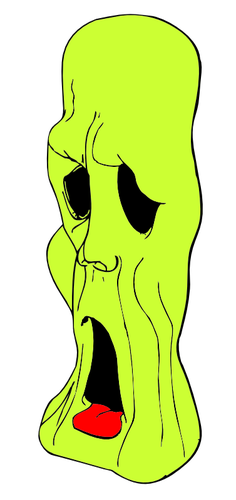 Illustrazione vettoriale testa ghoul