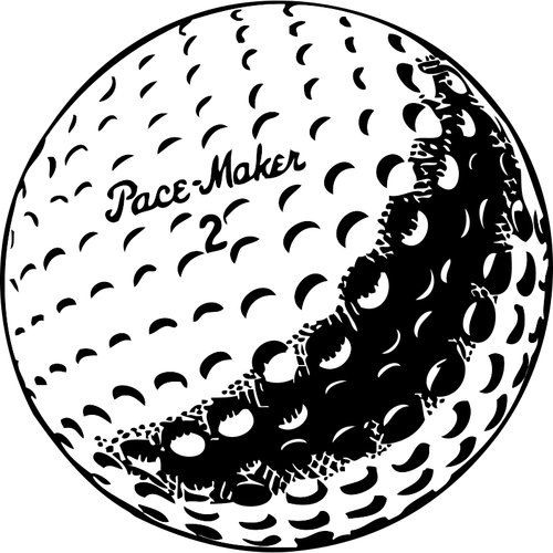 Golf ball vektor grafis