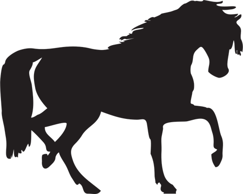 Horse silhouette vector