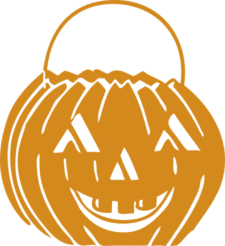 Grafica vectoriala de un coş de Halloween