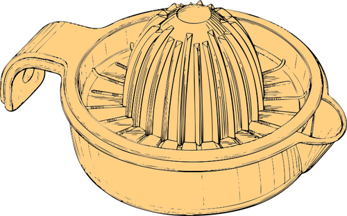塑料榨汁机矢量图像