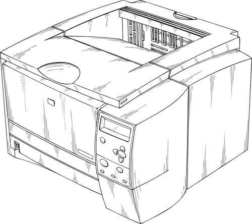 Vectorafbeeldingen van laser printer