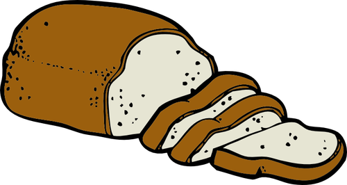 Värigrafiikka leivänvektori ClipArt-kuvasta