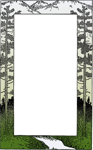 Graphiques vectoriels de trame sur le thème de la montagne