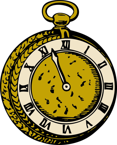 Oude zak horloge vectorillustratie