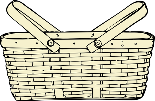 Prediseñadas de vector de la cesta de picnic