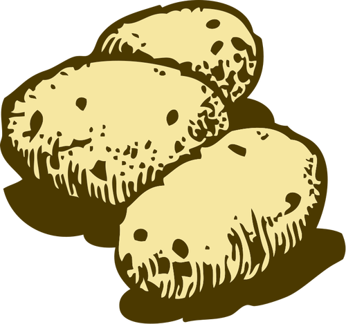 Potatis vektor ClipArt