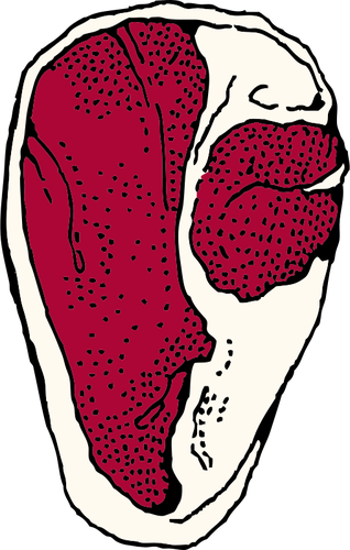 Vector Illustrasjon av barbecue ribben