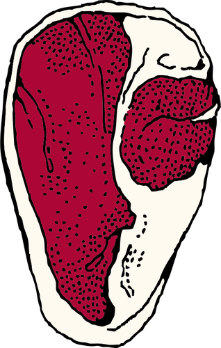 Vectorillustratie van barbecue ribben