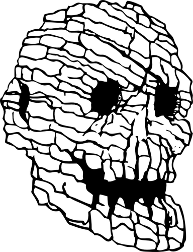 Rock skull vektorové ilustrace