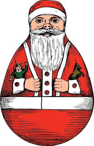 Santa Claus mainan vektor