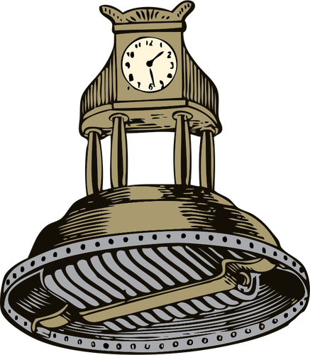 Gites illustration de vecteur horloge d