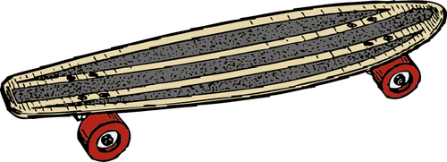 Skateboard vector tekening