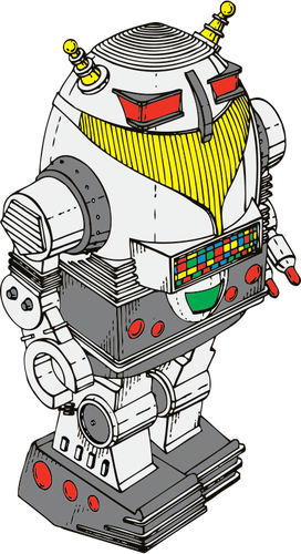 toy robot vector image