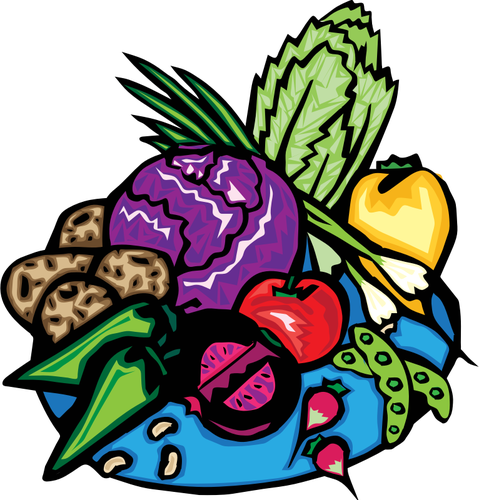 Mélange de légumes vector clipart