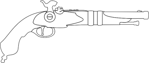 Tennhette muskett pistol vektor image