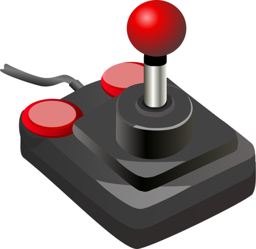 Cor videogame joystick vetor clip art