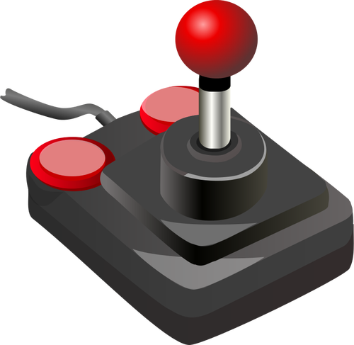 Couleur jeux vidéo joystick vector clipart