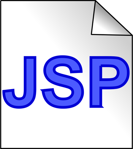 JSP page icône vector image