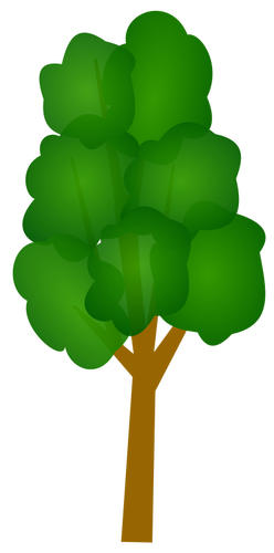 Vector de árbol verde clip art