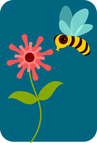 Abeja en una flor