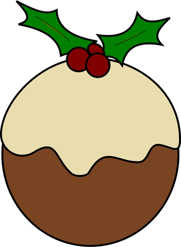 Pudding di Natale vettoriali