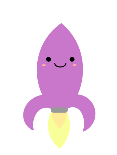Фиолетовый ракета