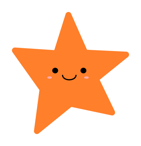 Oransje star