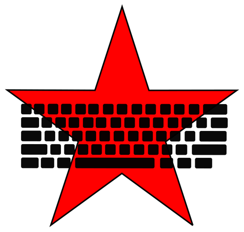 Communistische toetsenbord vector afbeelding