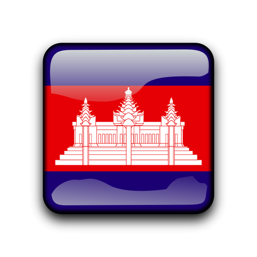 Vector drapeau Cambodge