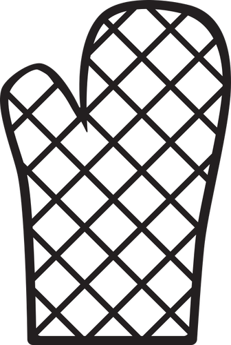 Oven mitt icon