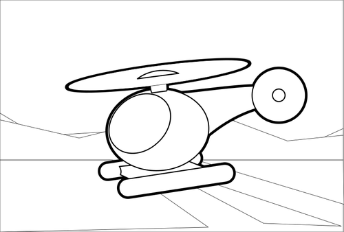 Helikopter disposisjon illustrasjon