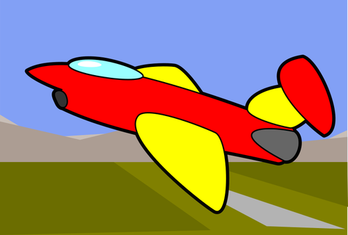 एक विमान का कार्टून छवि