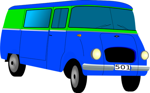 Vector graphics of van