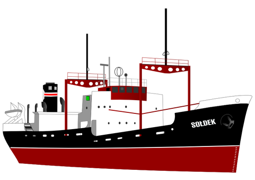 Soldek 화물 선박 벡터 클립 아트